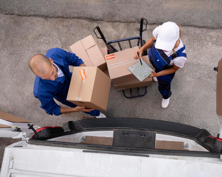 Transporte de mercancías por día o mes
